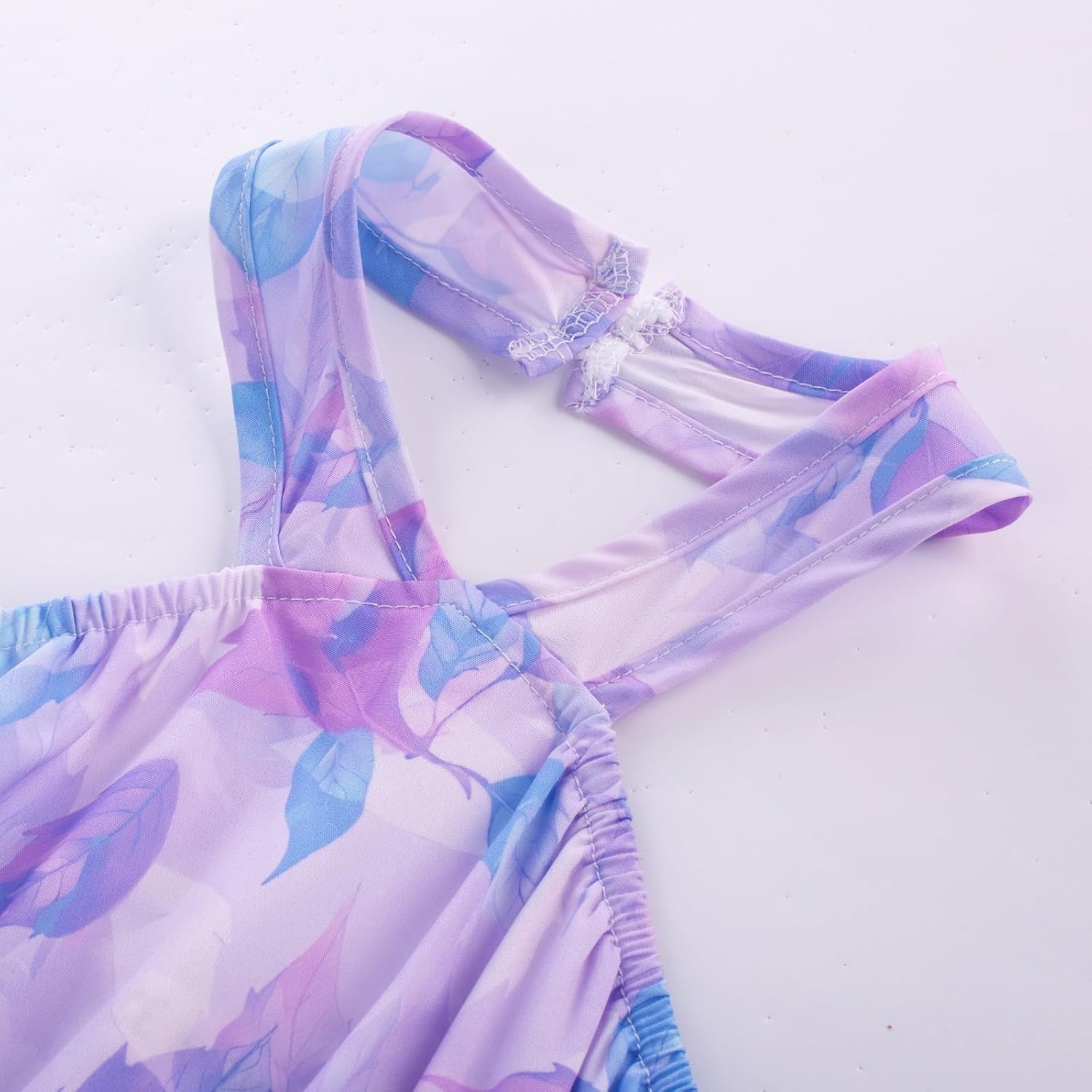 image:imageGRACE KARIN Girls Hawaiian Dresses Halter Tropical Beach Summer Dress 614YPurple Leaf