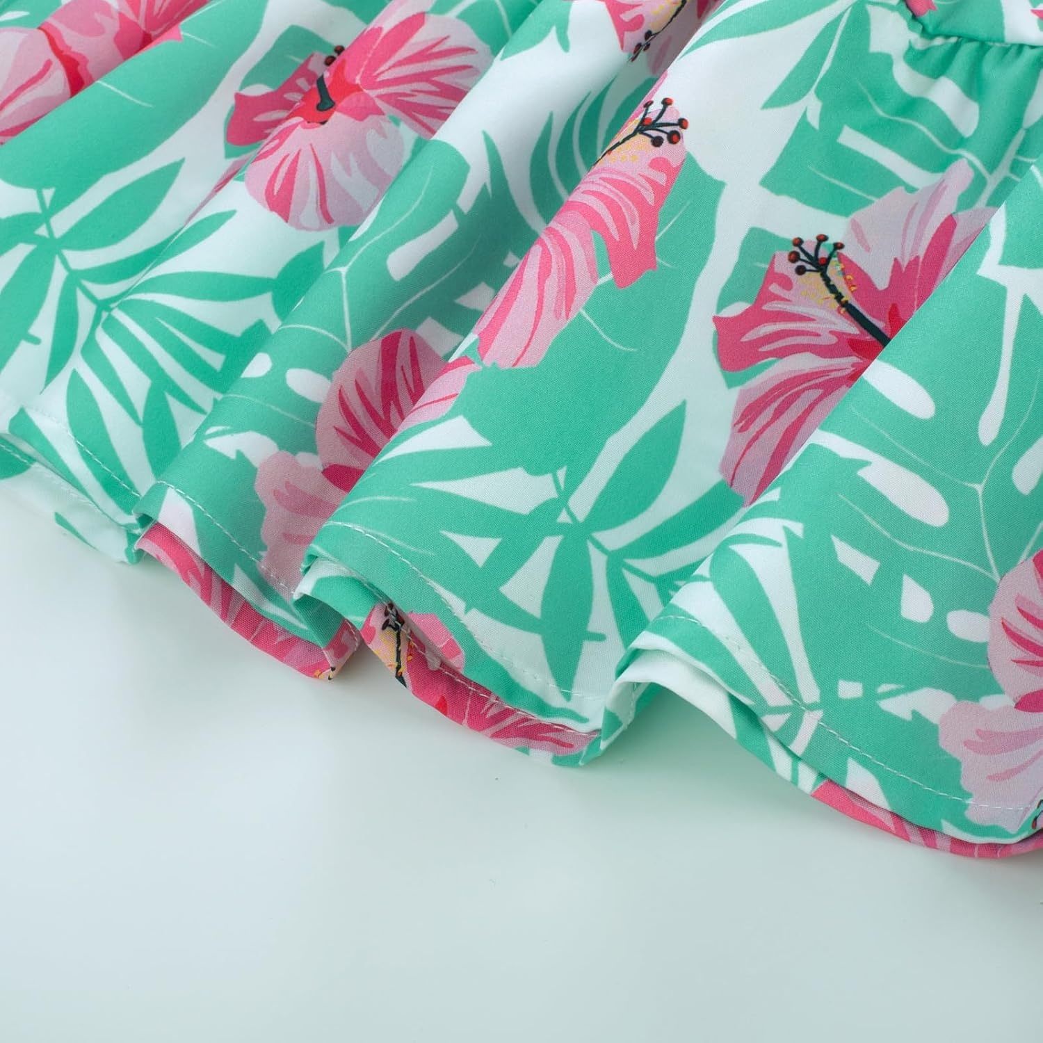 image:imageGRACE KARIN Girls Hawaiian Dresses Halter Tropical Beach Summer Dress 614YTeal Tropical