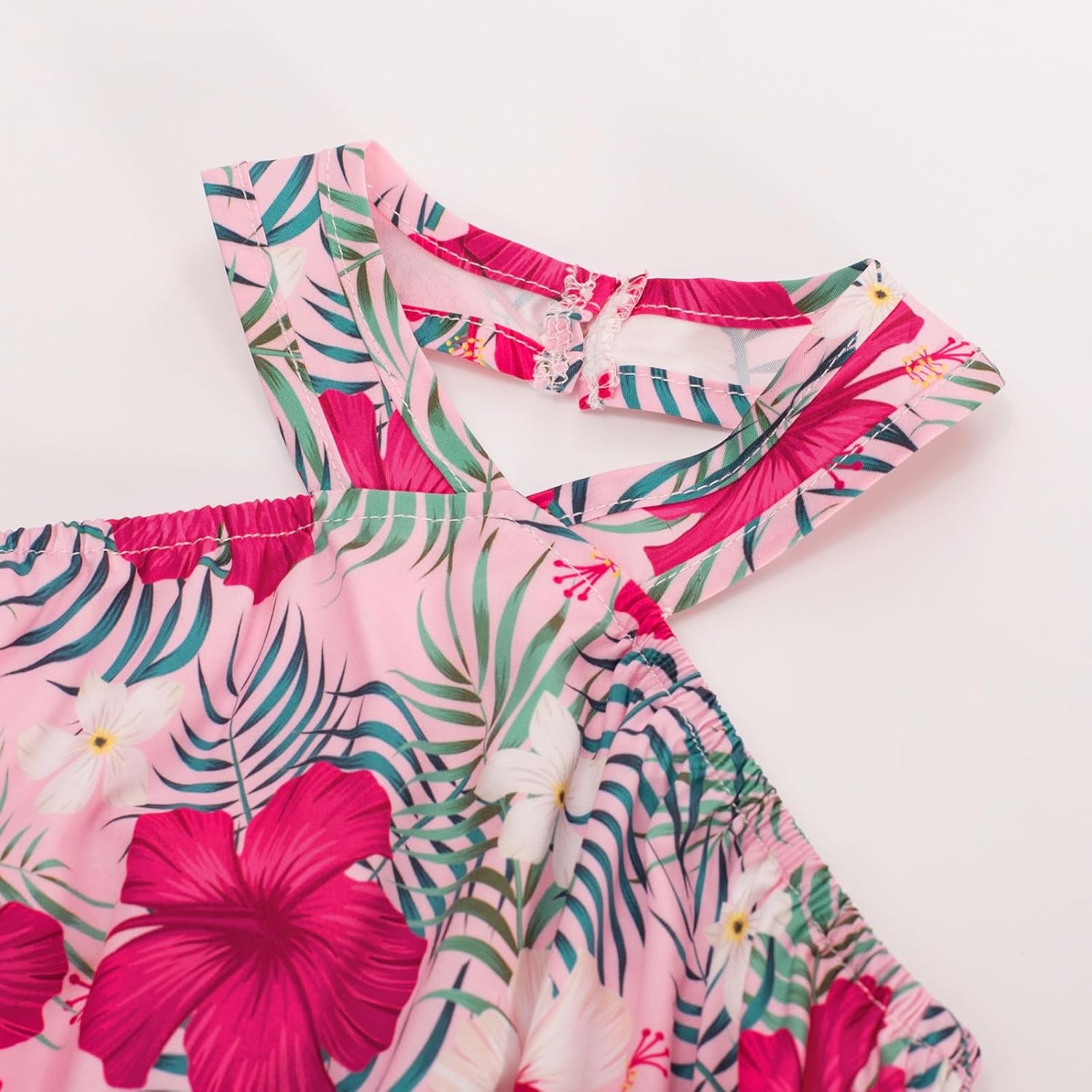 image:imageGRACE KARIN Girls Hawaiian Dresses Halter Tropical Beach Summer Dress 614YTropical