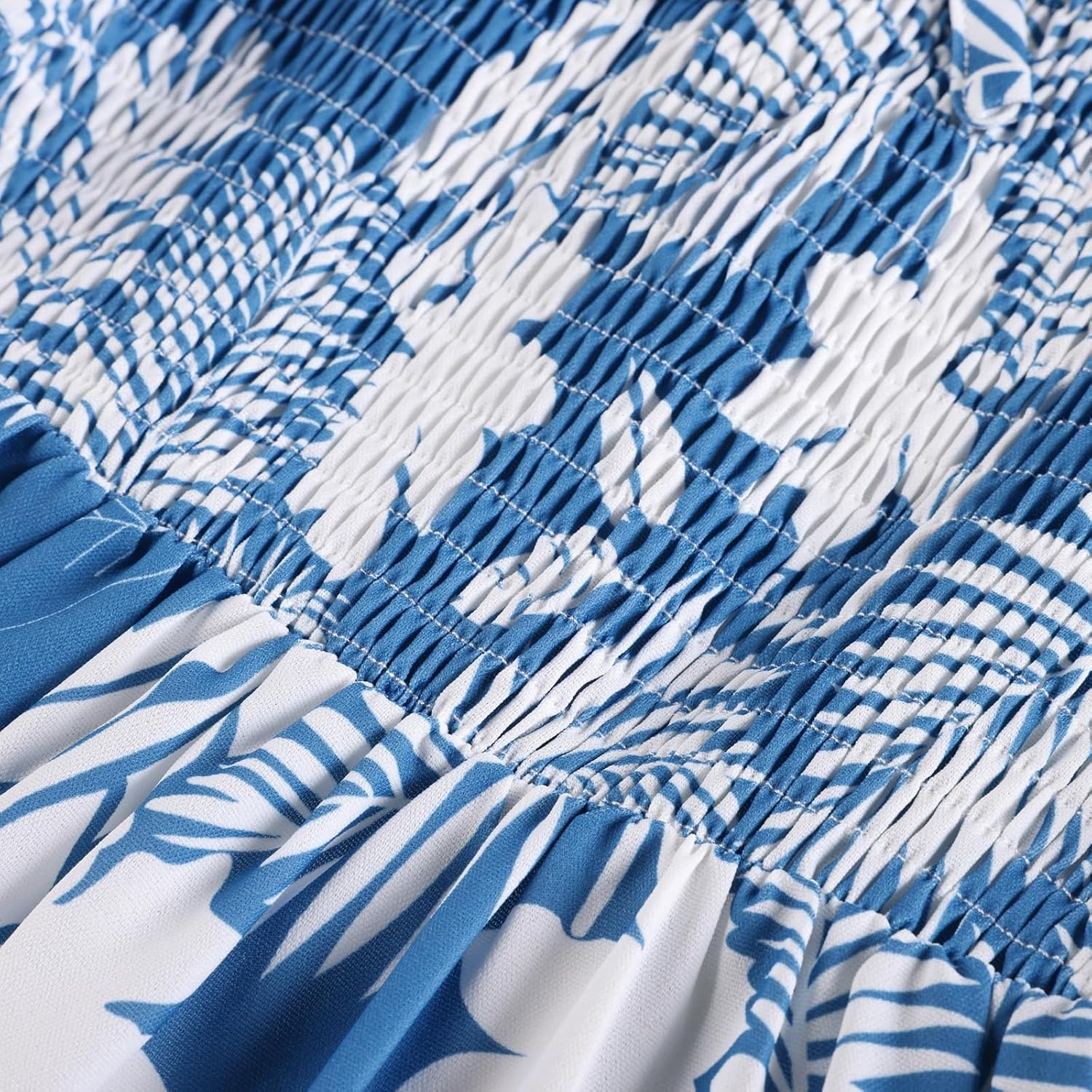 image:imageGRACE KARIN Girls Hawaiian Tropical Maxi Dress Floral Summer Beach SundressDark Blue Tropical