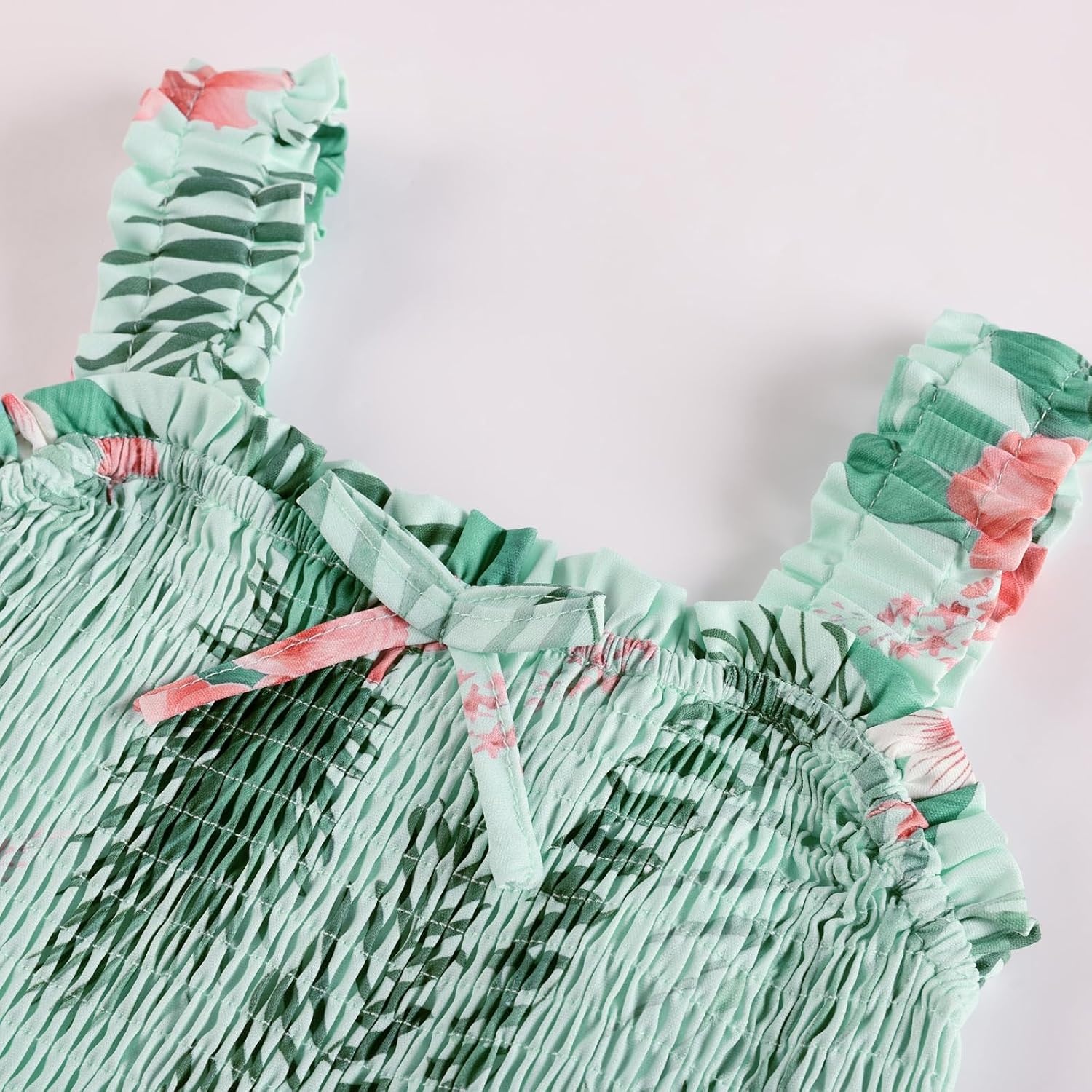 image:imageGRACE KARIN Girls Hawaiian Tropical Maxi Dress Floral Summer Beach SundressGreen Tropical