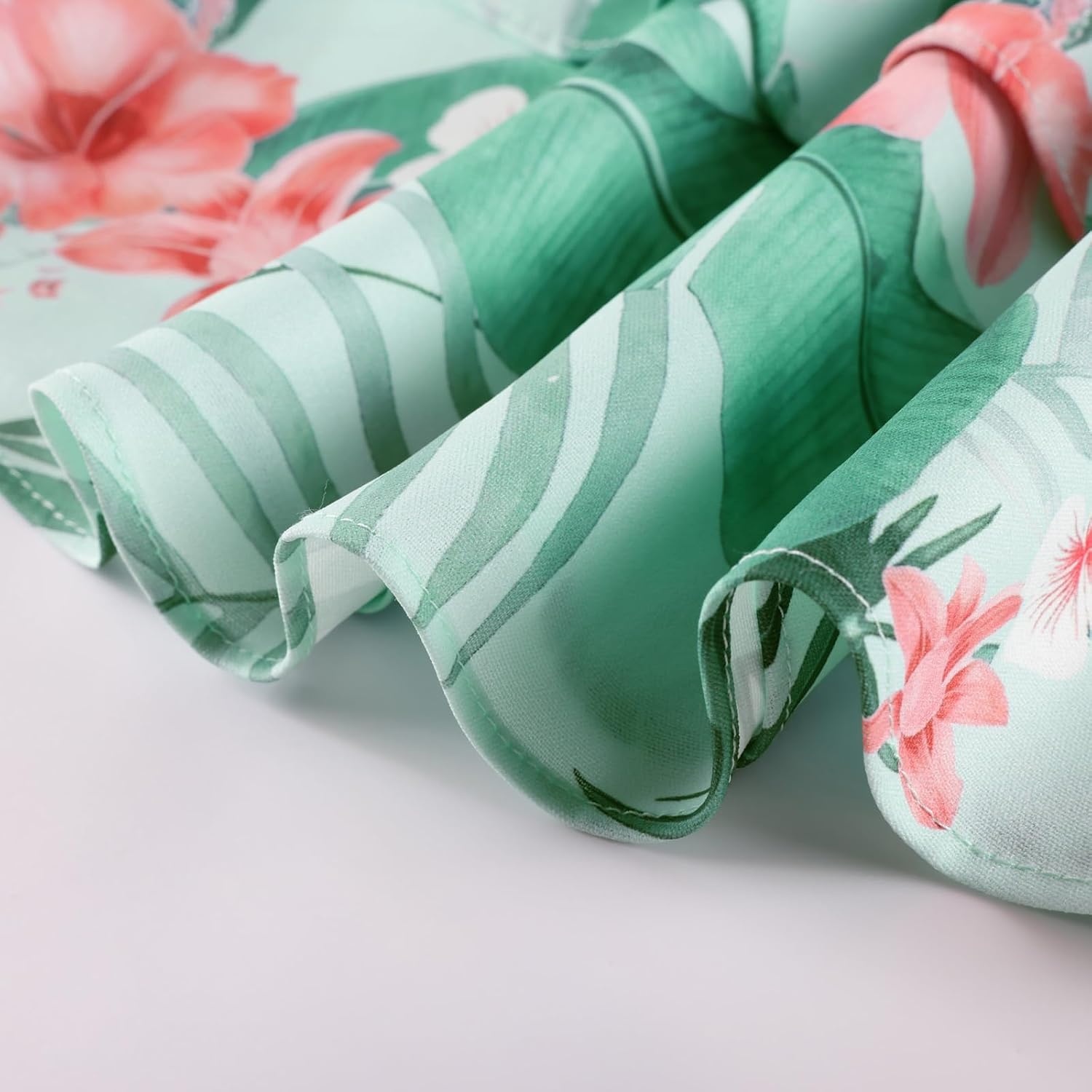 image:imageGRACE KARIN Girls Hawaiian Tropical Maxi Dress Floral Summer Beach SundressGreen Tropical