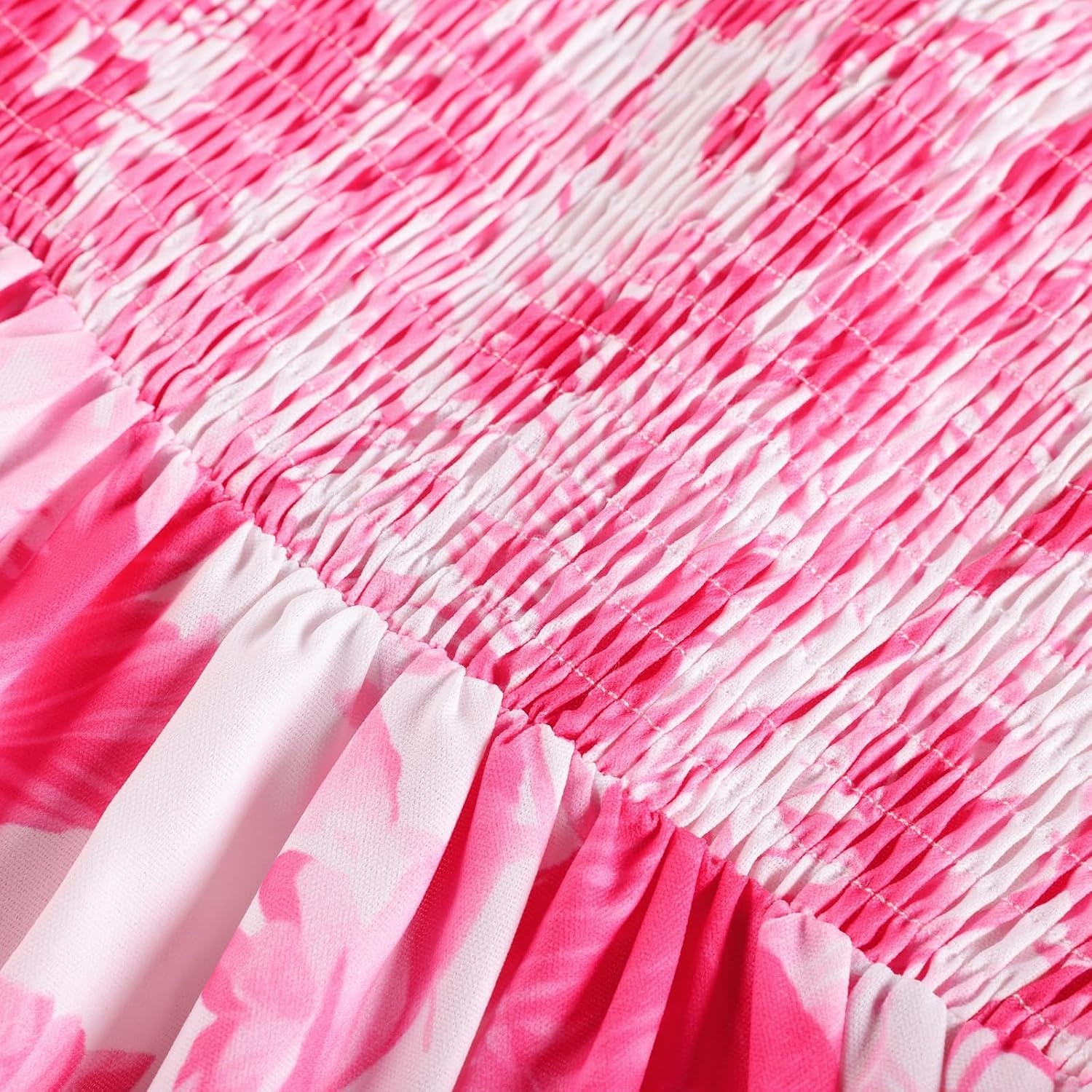 image:imageGRACE KARIN Girls Hawaiian Tropical Maxi Dress Floral Summer Beach SundressHot Pink Tropical