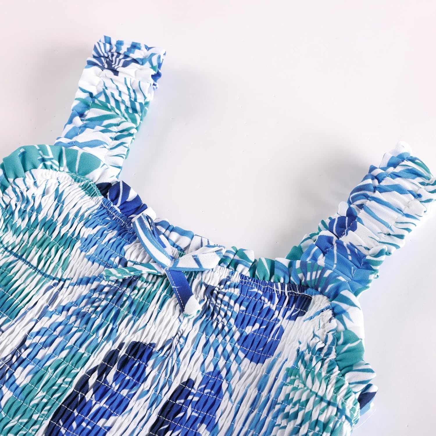 image:imageGRACE KARIN Girls Hawaiian Tropical Maxi Dress Floral Summer Beach SundressTeal Tropical