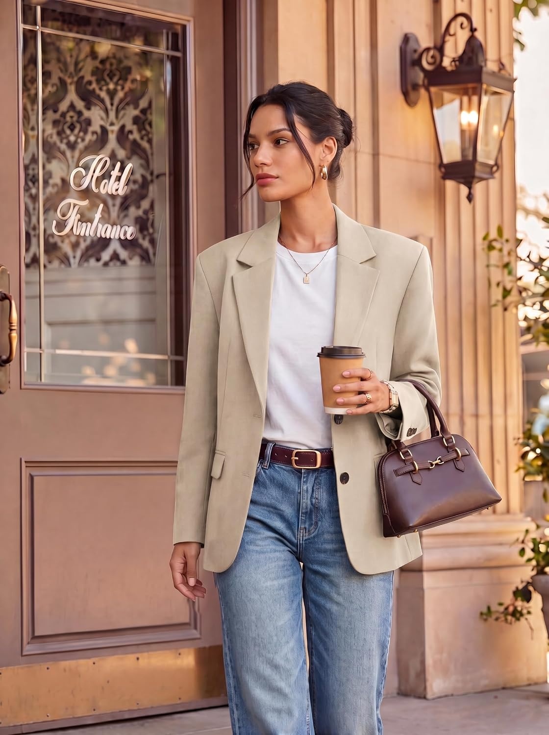 image:imageGRACE KARIN Womens Blazer Business Casual 2026 Relaxed FitApricot