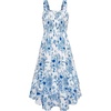 Blue White Floral