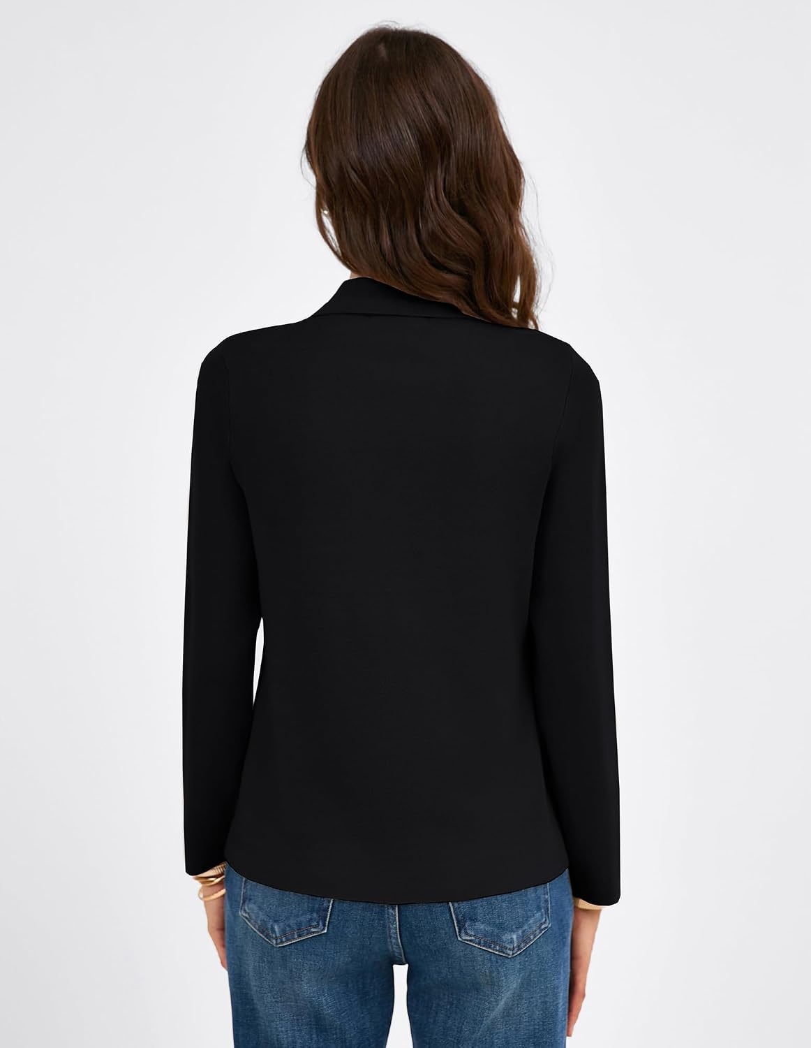 image:imageGRACE KARIN Womens Sweater Blazer Jackets Business Casual Work CardiganBlack