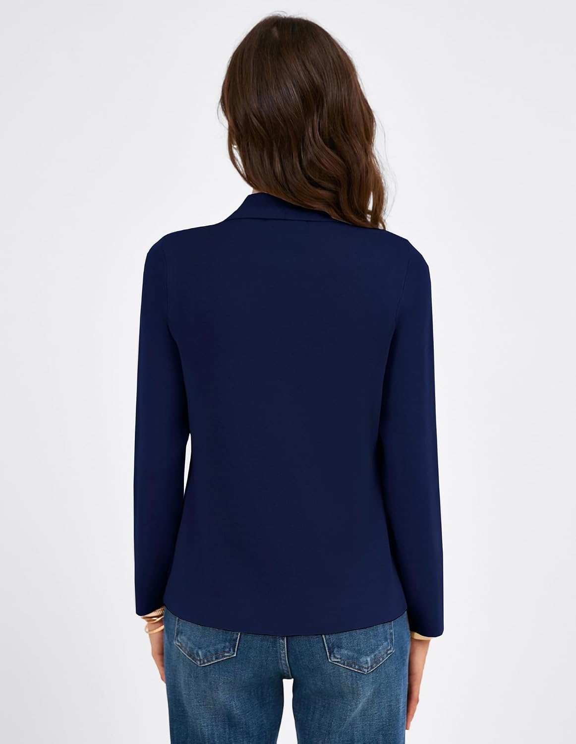 image:imageGRACE KARIN Womens Sweater Blazer Jackets Business Casual Work CardiganNavy Blue