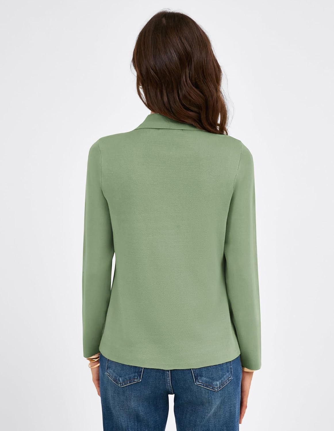 image:imageGRACE KARIN Womens Sweater Blazer Jackets Business Casual Work CardiganSage Green