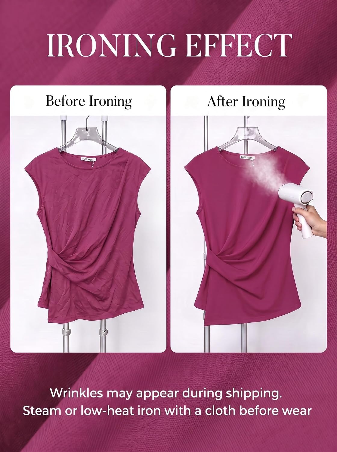 image:imageGRACE KARIN Womens 2026 Summer Tops Dressy Peplum ShirtGrape Royale