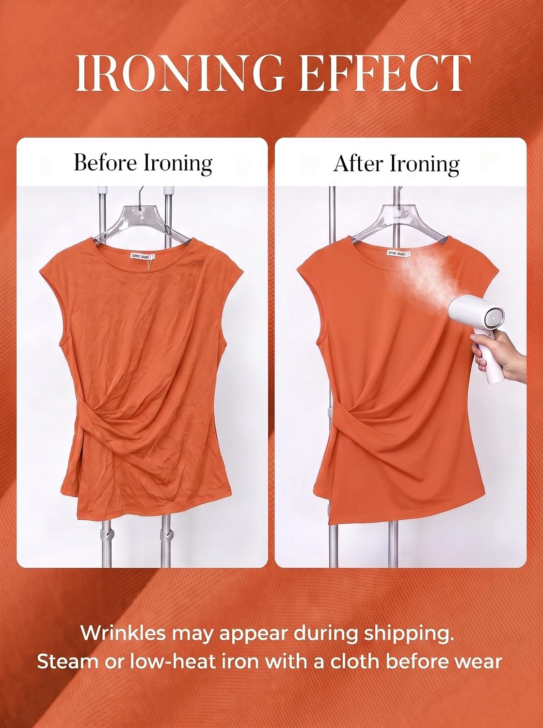 image:imageGRACE KARIN Womens 2026 Summer Tops Dressy Peplum ShirtPumpkin