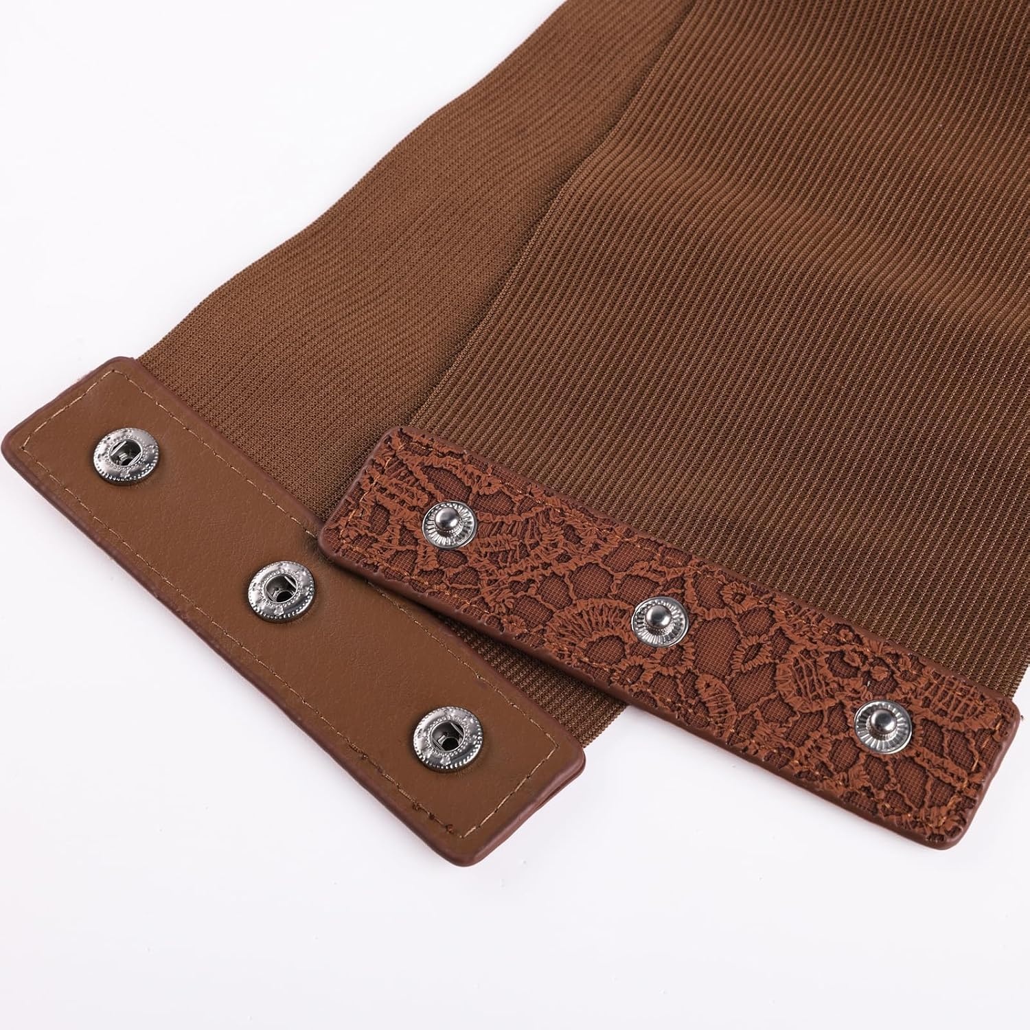image:imageGRACE KARIN Laceup Cinch Belt Tied Corset Elastic Waist BeltFlowers Caramel