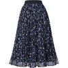 Black Blue‑yellow Floral