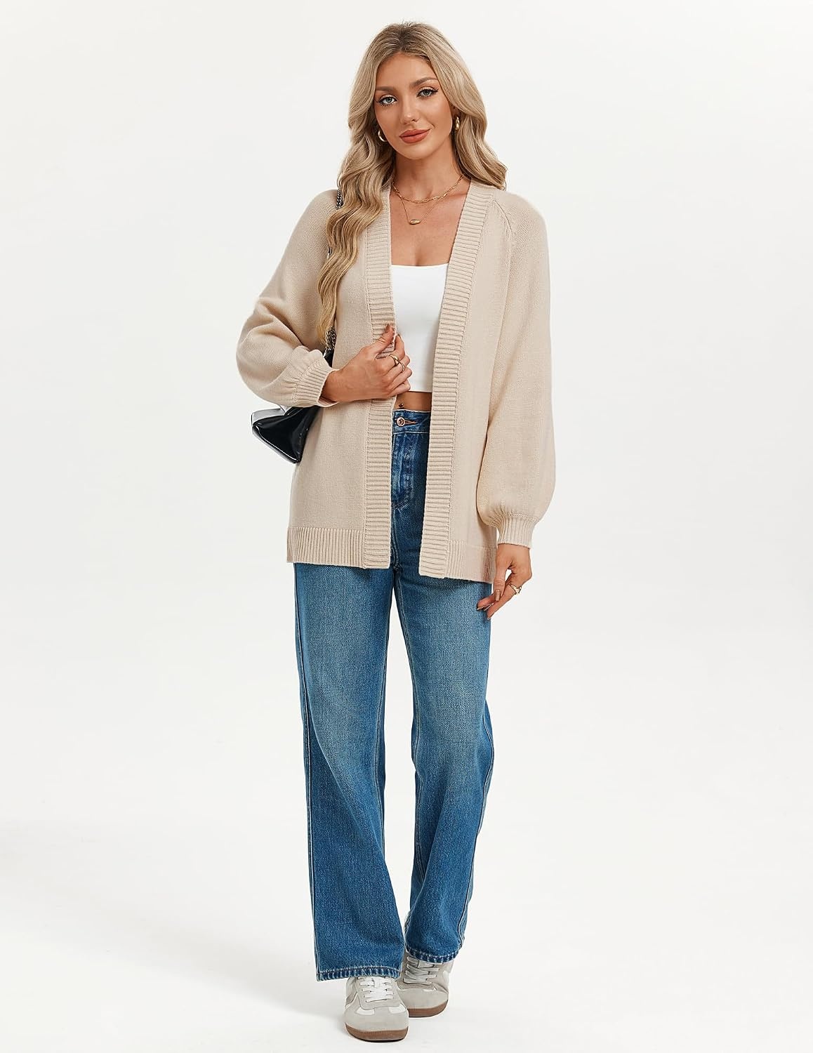 image:imageGRACE KARIN Oversized Cardigan Sweaters for Women Long Chunky Fall OutfitsApricot