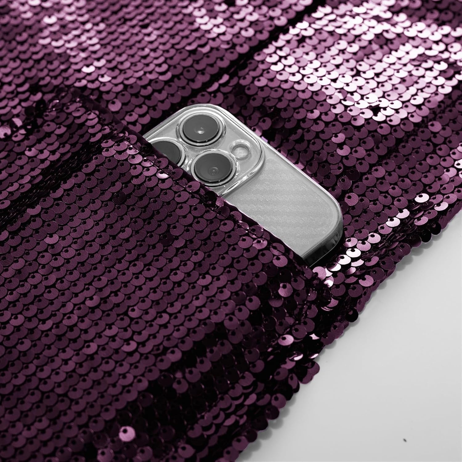 image:imageKANCY KOLE Womens Sequin Jackets Open Front Blazer Jacket Casual Long Sleeve Sparkly Cardigan Coat with Pocket SXXLDark Purple