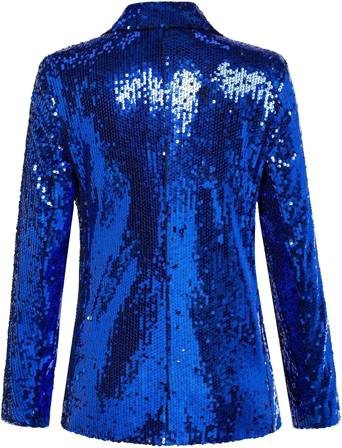 image:imageKANCY KOLE Womens Sequin Jackets Open Front Blazer Jacket Casual Long Sleeve Sparkly Cardigan Coat with Pocket SXXLRoyal Blue