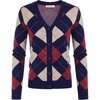 Navy Red Beige