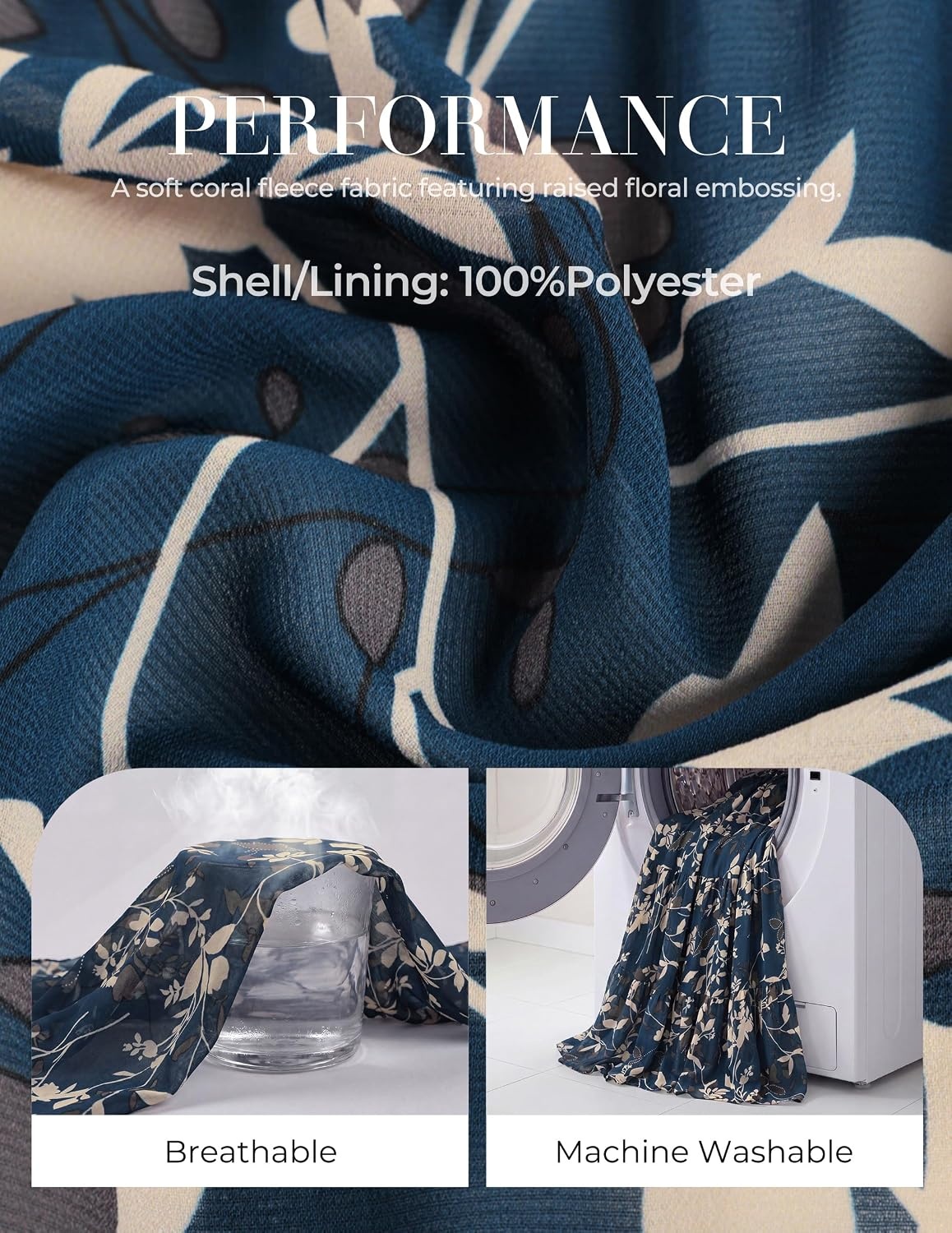 image:imageGRACE KARIN Women Floral Maxi Dress Fall Long Sleeve Wedding Guest DressesDark Blue Green With Rice Leaves
