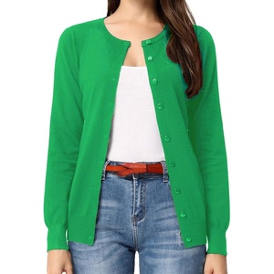 GRACE KARIN Women Cardigan Sweaters Lightweight Button Up Knit Fall Sweater(Sea Green)
