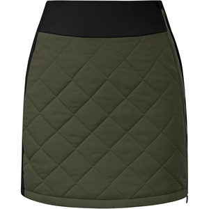 JACK SMITH Women’s Puffer Quilted Skirt Insulated Warm Snow Skorts for Hiking Running Golf Zipping Both Way(Green)