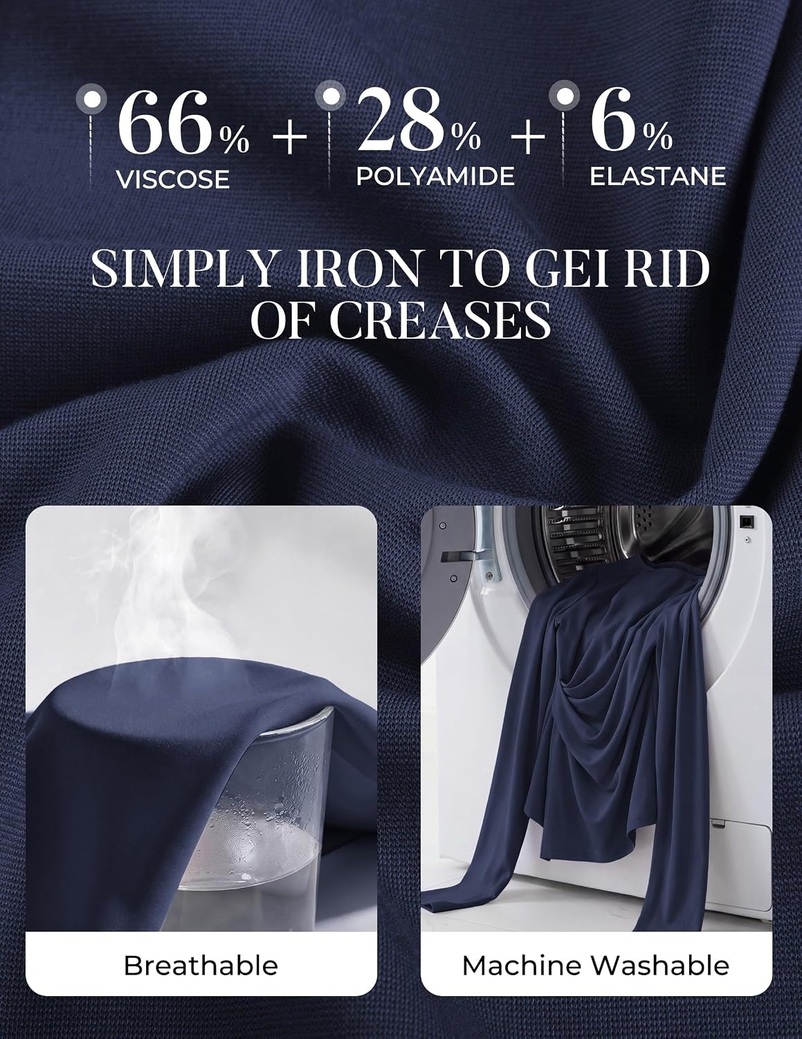image:imageGRACE KARIN Womens Long Sleeve Peplum Tops Dressy Casual ShirtNavy