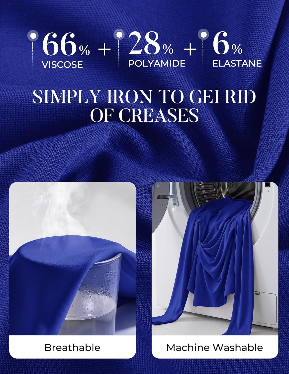 image:imageGRACE KARIN Womens Long Sleeve Peplum Tops Dressy Casual ShirtRoyal Blue