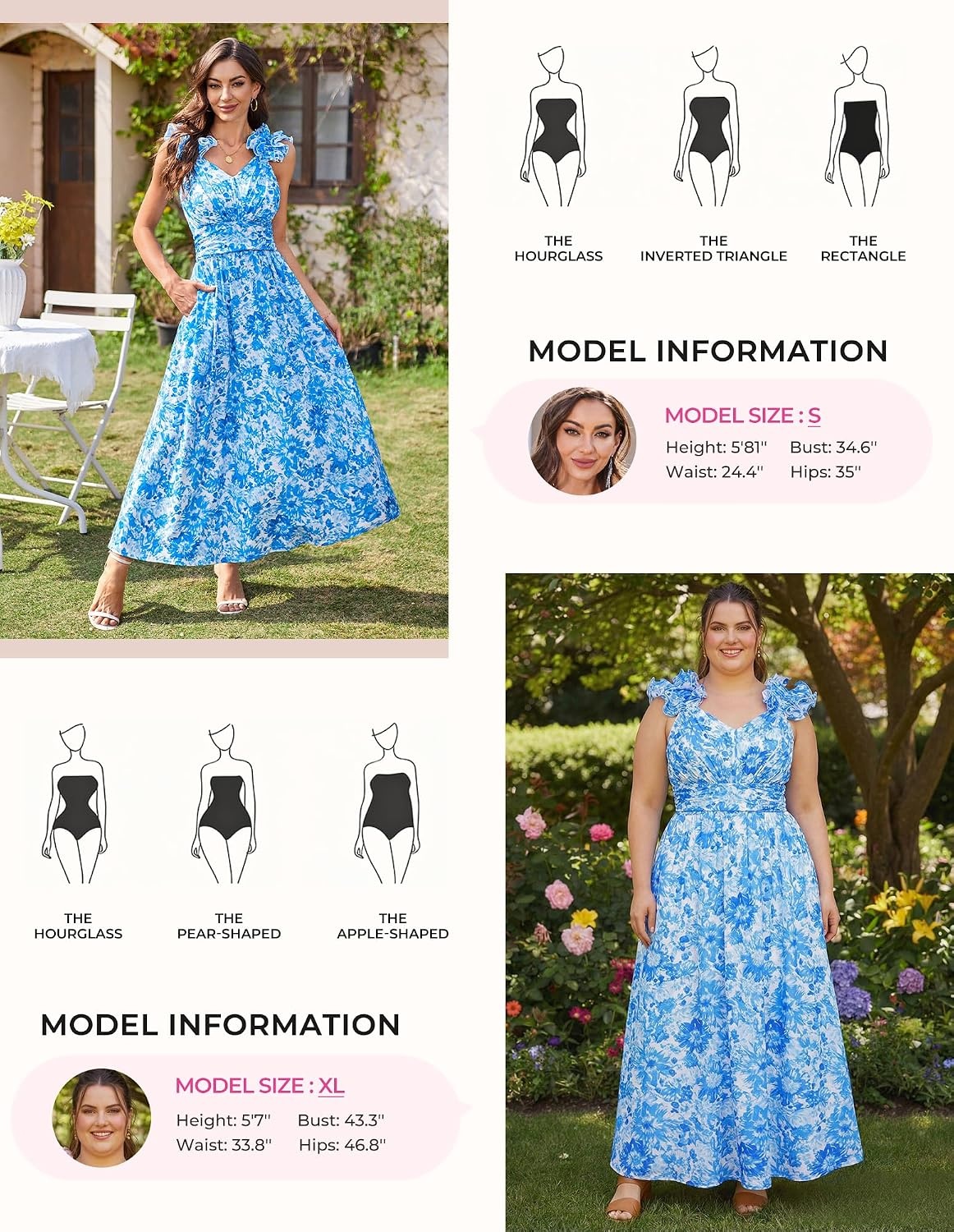 image:imageGRACE KARIN 2026 Womens Summer Floral Print DressBlue Floral