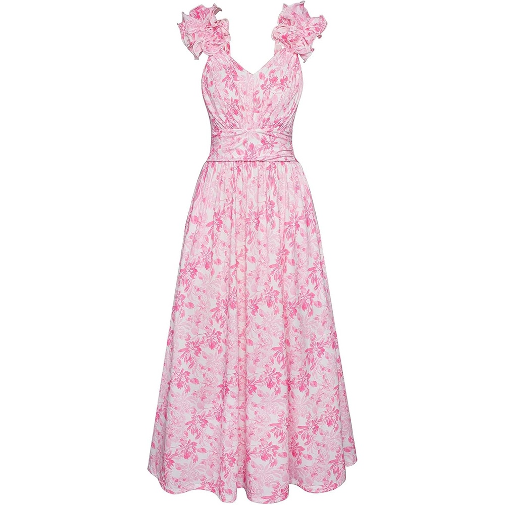image:imageGRACE KARIN 2026 Womens Summer Floral Print DressPink Floral
