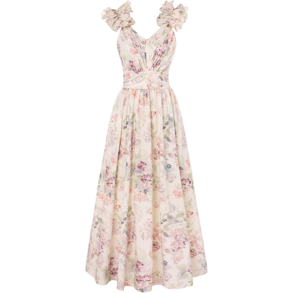 image:imageGRACE KARIN 2026 Womens Summer Floral Print DressPurple