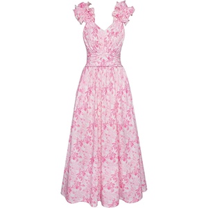 GRACE KARIN 2026 Women’s Summer Floral Print Dress(Pink Floral)