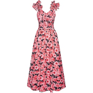 GRACE KARIN 2026 Women’s Summer Floral Print Dress(Red Floral)