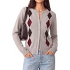 Argyle Oatmeal White